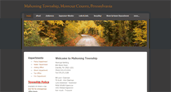 Desktop Screenshot of mahoningtownship.org