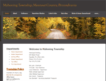 Tablet Screenshot of mahoningtownship.org